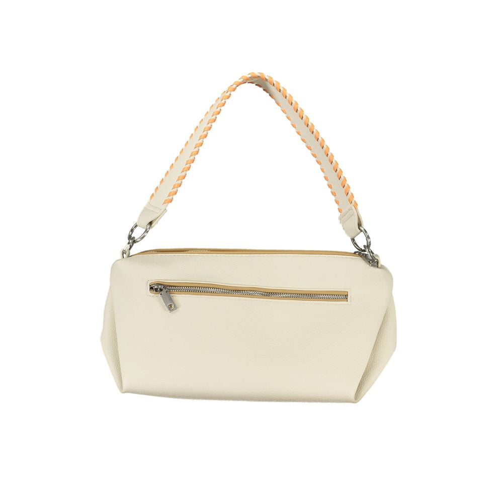 Desigual White Polyethylene Handbag Desigual Light Gray