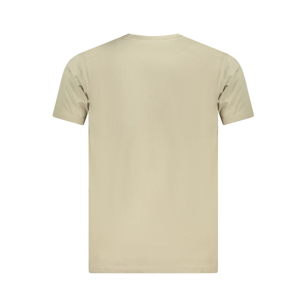 Vans Beige Cotton Men T-Shirt Vans Gray