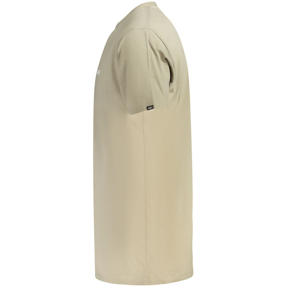 Vans Beige Cotton Men T-Shirt Vans Tan