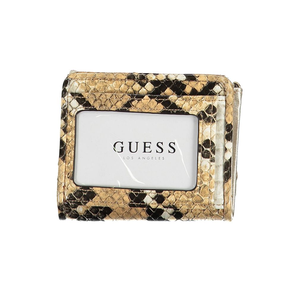 Guess Jeans Beige Polyethylene Women Wallet Guess Jeans Light Gray