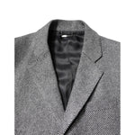 Dolce & Gabbana Gray Wool Single Breasted Trench Coat Jacket JKT4114-52