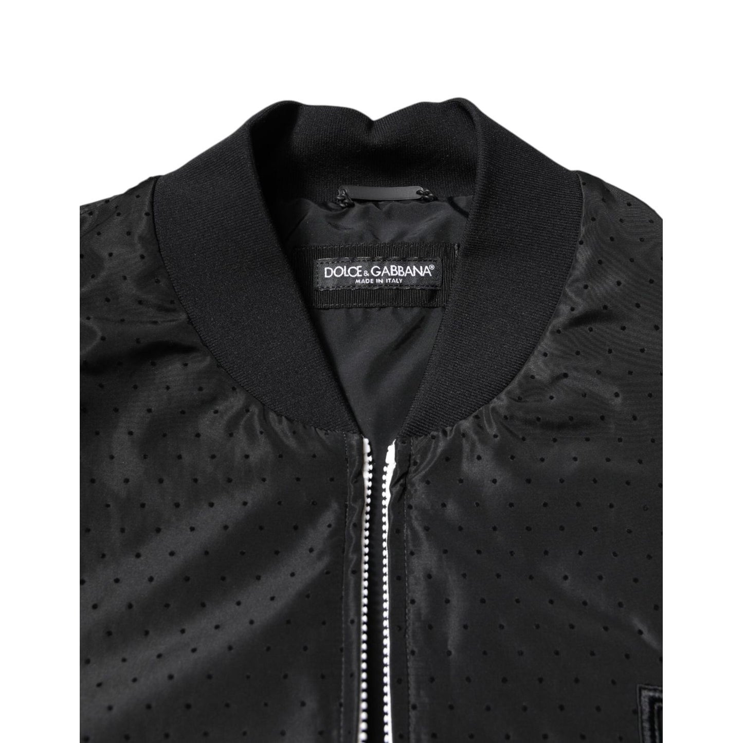 Dolce & Gabbana Black Long Sleeves Full Zip Bomber Jacket JKT4134-56
