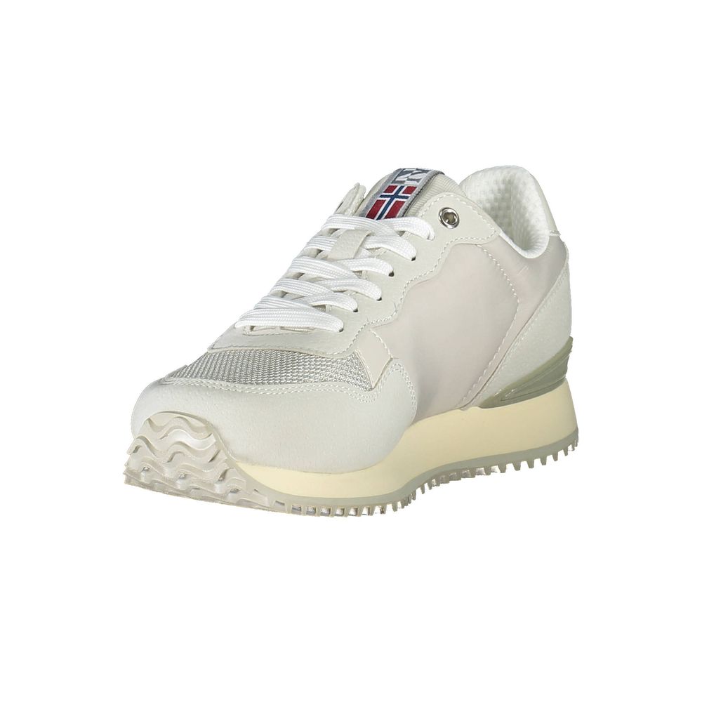 Napapijri Gray Polyester Women Sneaker Napapijri Light Gray