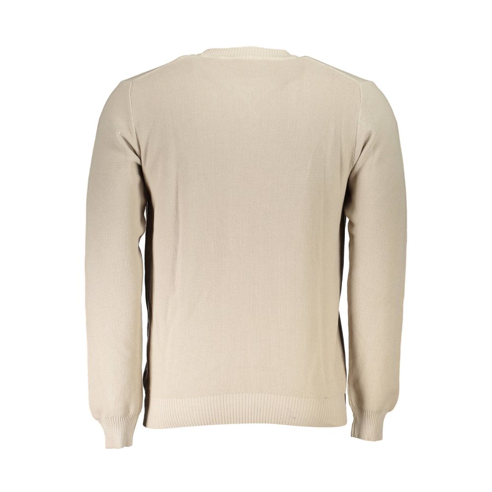 North Sails Beige Cotton Men Sweater North Sails Gray