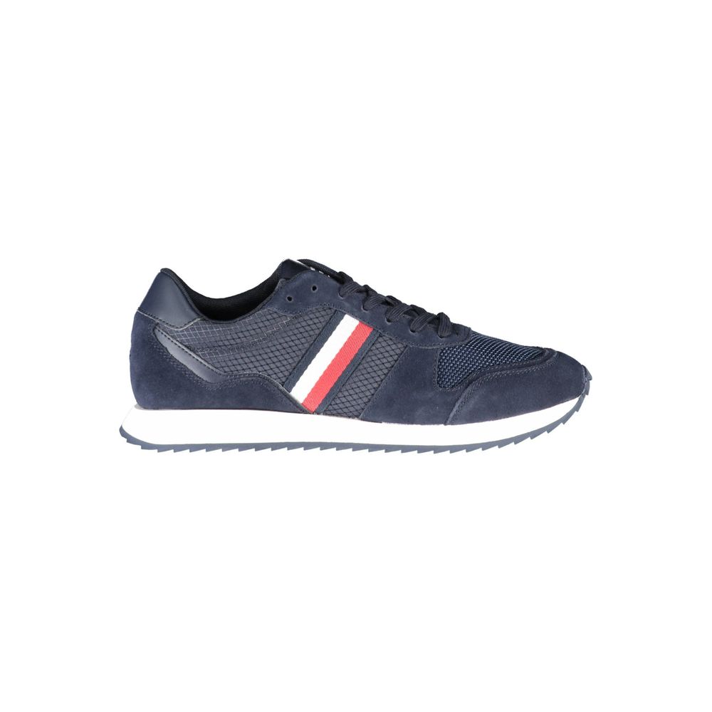 Tommy Hilfiger Blue Polyester Men Sneaker Tommy Hilfiger Dark Slate Gray