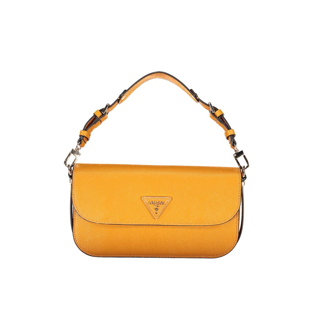 Guess Jeans Orange Polyethylene Handbag Guess Jeans Goldenrod