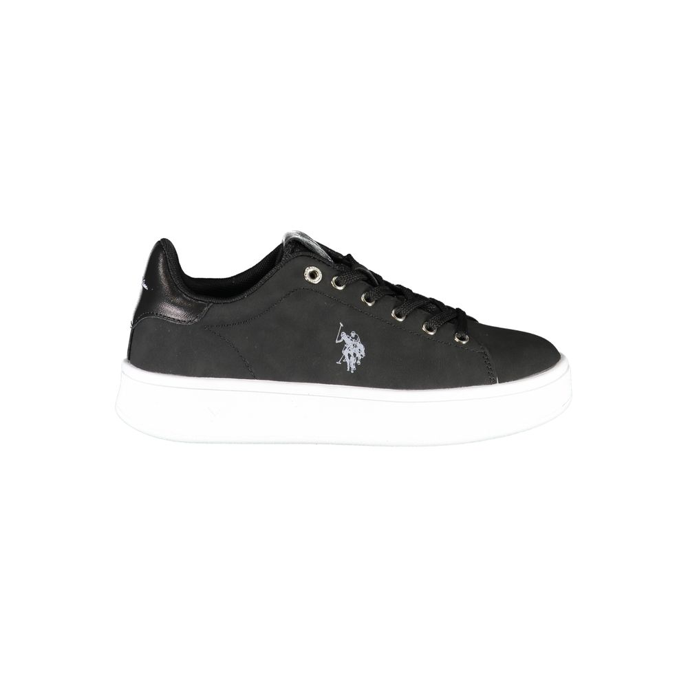 U.S. POLO ASSN. Black Polyester Women Sneaker U.S. POLO ASSN. Dark Slate Gray
