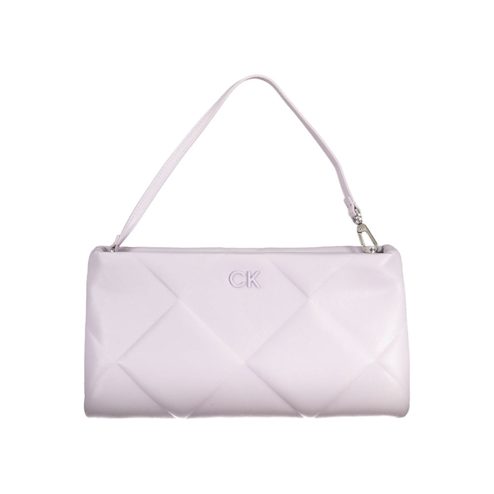 Calvin Klein Purple Polyester Handbag Calvin Klein Light Gray