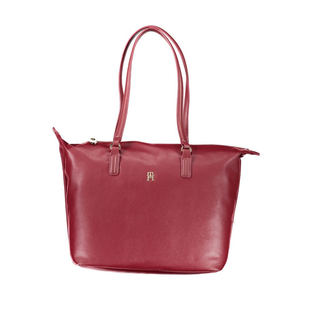 Tommy Hilfiger Pink Polyester Women Handbag Tommy Hilfiger Maroon