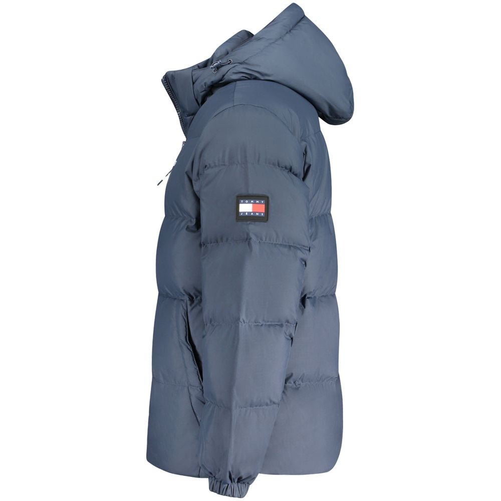 Tommy Hilfiger Blue Polyester Men Jacket Tommy Hilfiger Dim Gray