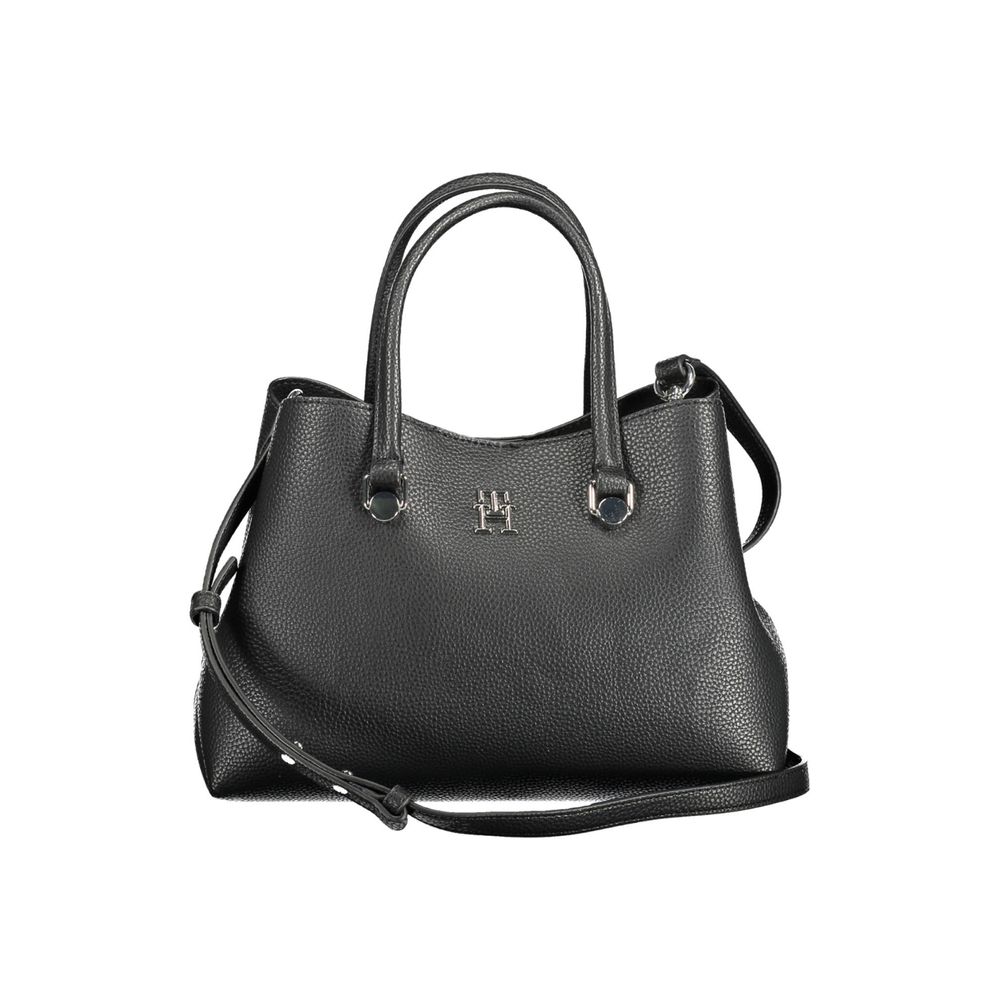 Tommy Hilfiger Black Polyester Women Handbag Tommy Hilfiger Dark Slate Gray