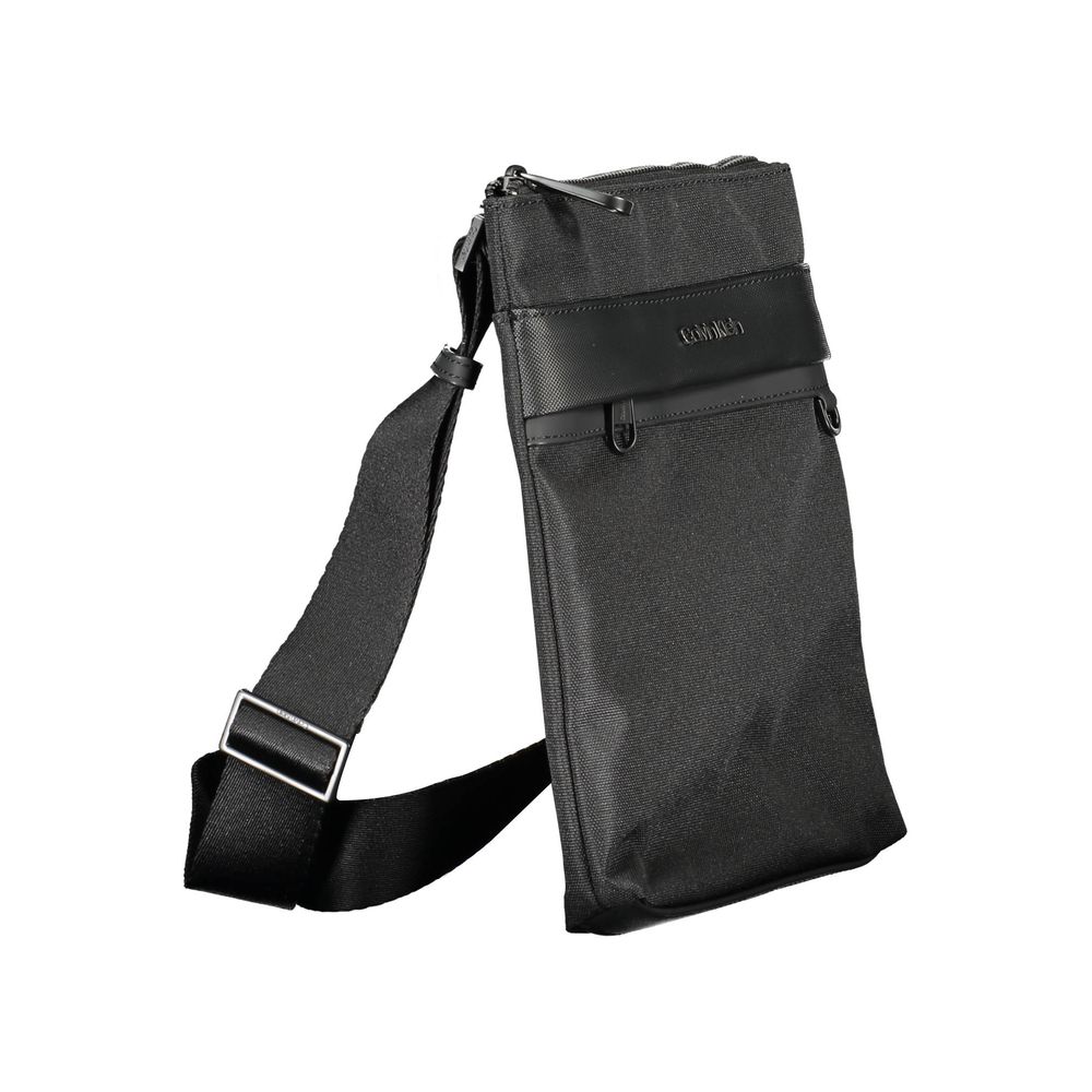 Calvin Klein Black Polyester Men Shoulder Bag Calvin Klein Dark Slate Gray