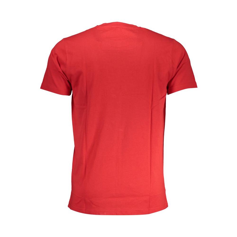 Cavalli Class Red Cotton T-Shirt Cavalli Class Firebrick