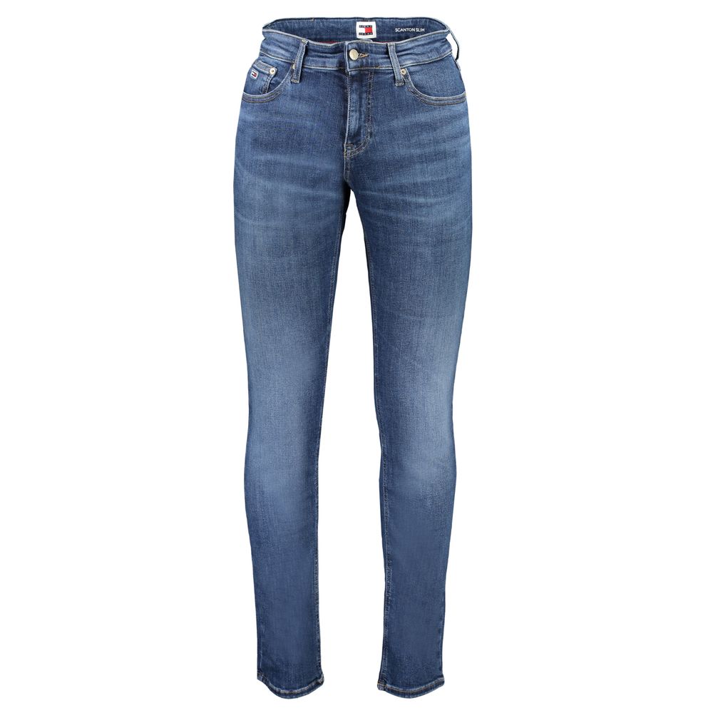Tommy Hilfiger Blue Cotton Jeans & Pant Tommy Hilfiger Dark Slate Blue