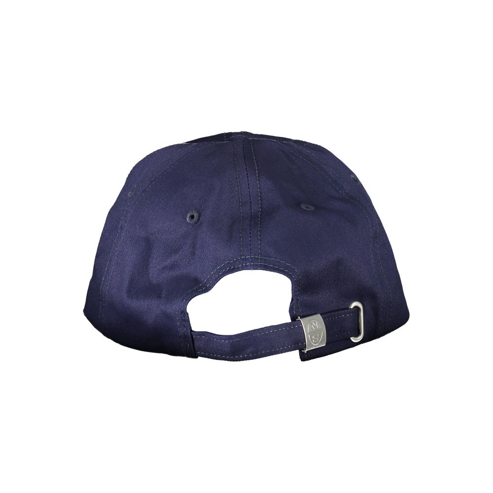 North Sails Blue Cotton Men Cap North Sails Dark Slate Gray