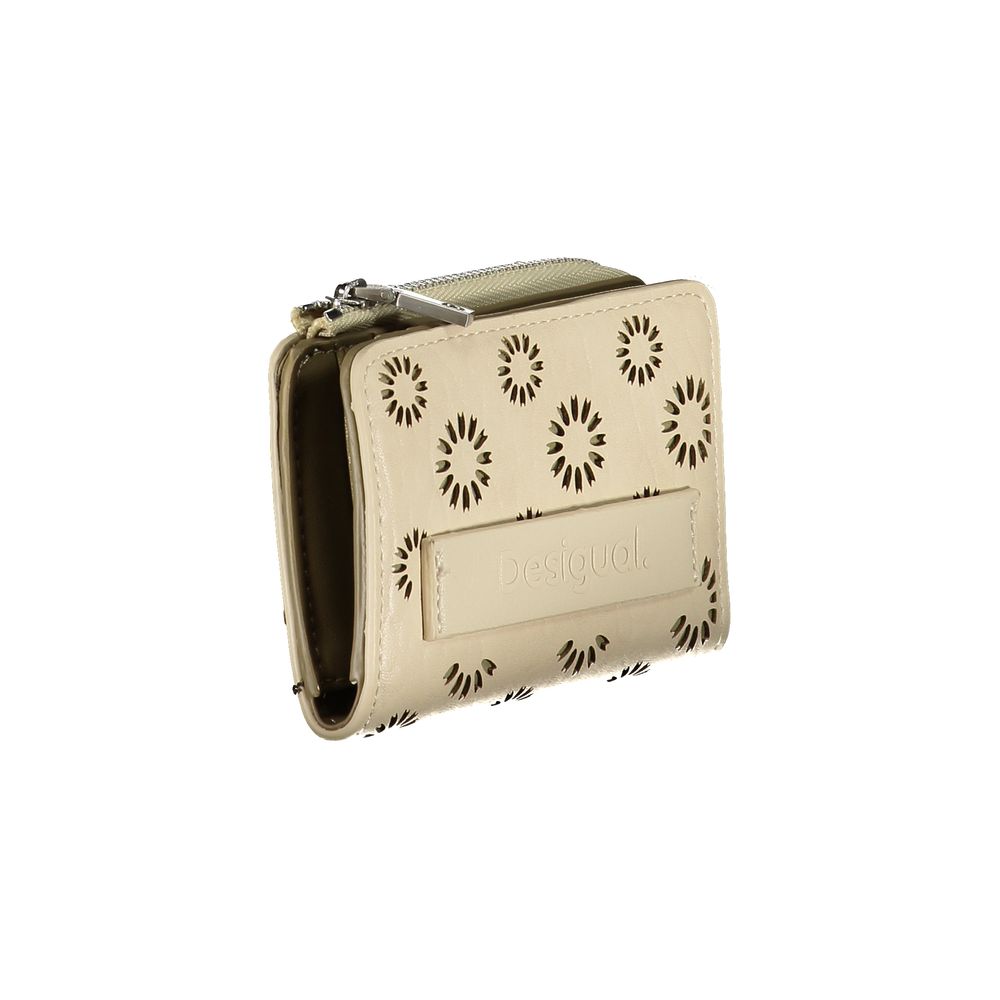 Desigual Beige Polyethylene Wallet Desigual Gray