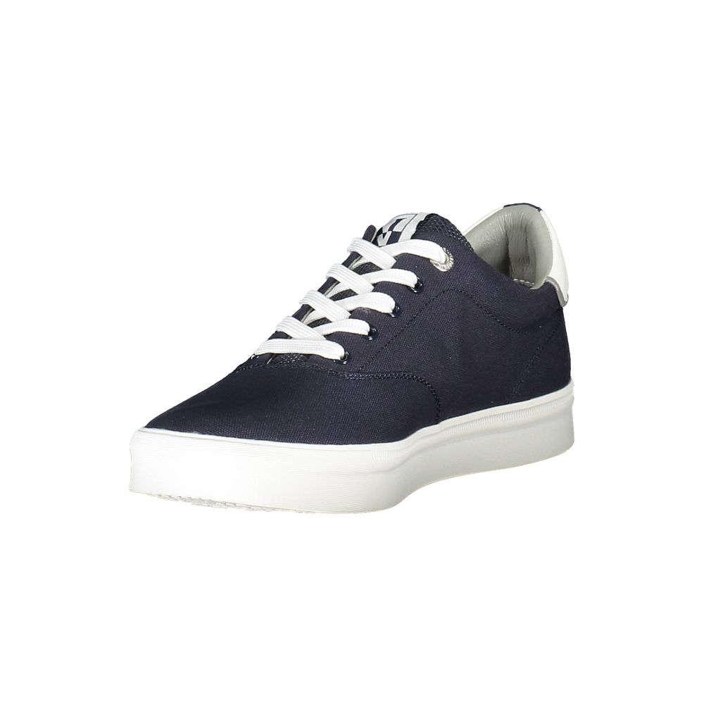 Napapijri Blue Polyester Men Sneaker Napapijri Dark Slate Gray