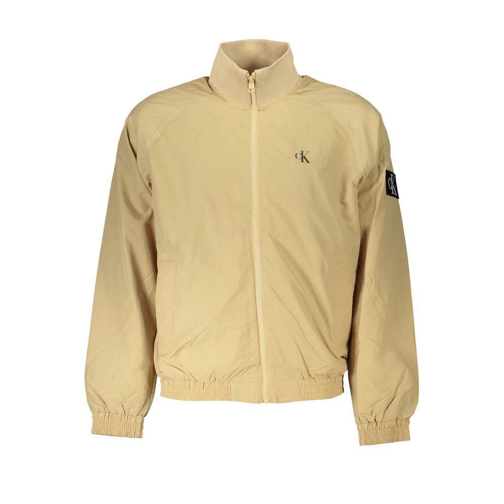 Calvin Klein Beige Long Sleeved Sports Jacket Calvin Klein Tan
