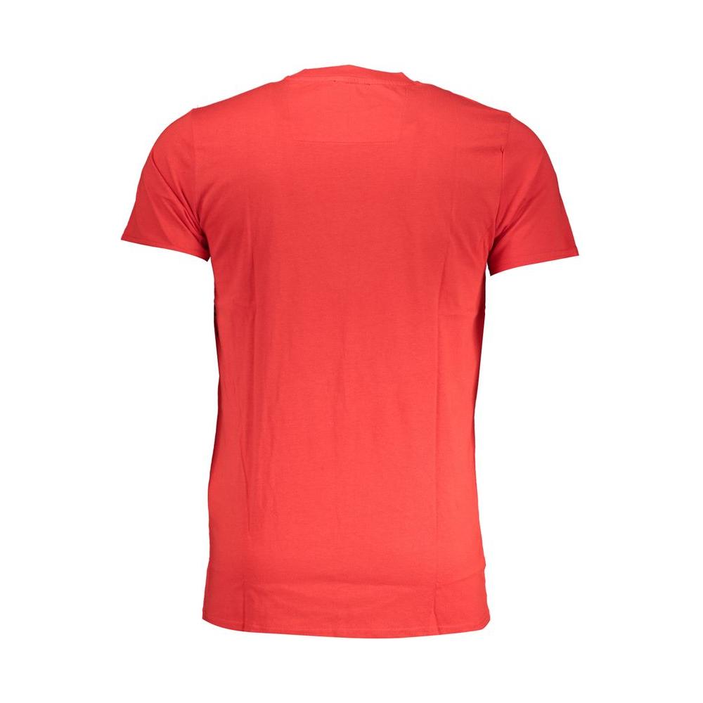 Cavalli Class Red Cotton T-Shirt Cavalli Class Tomato