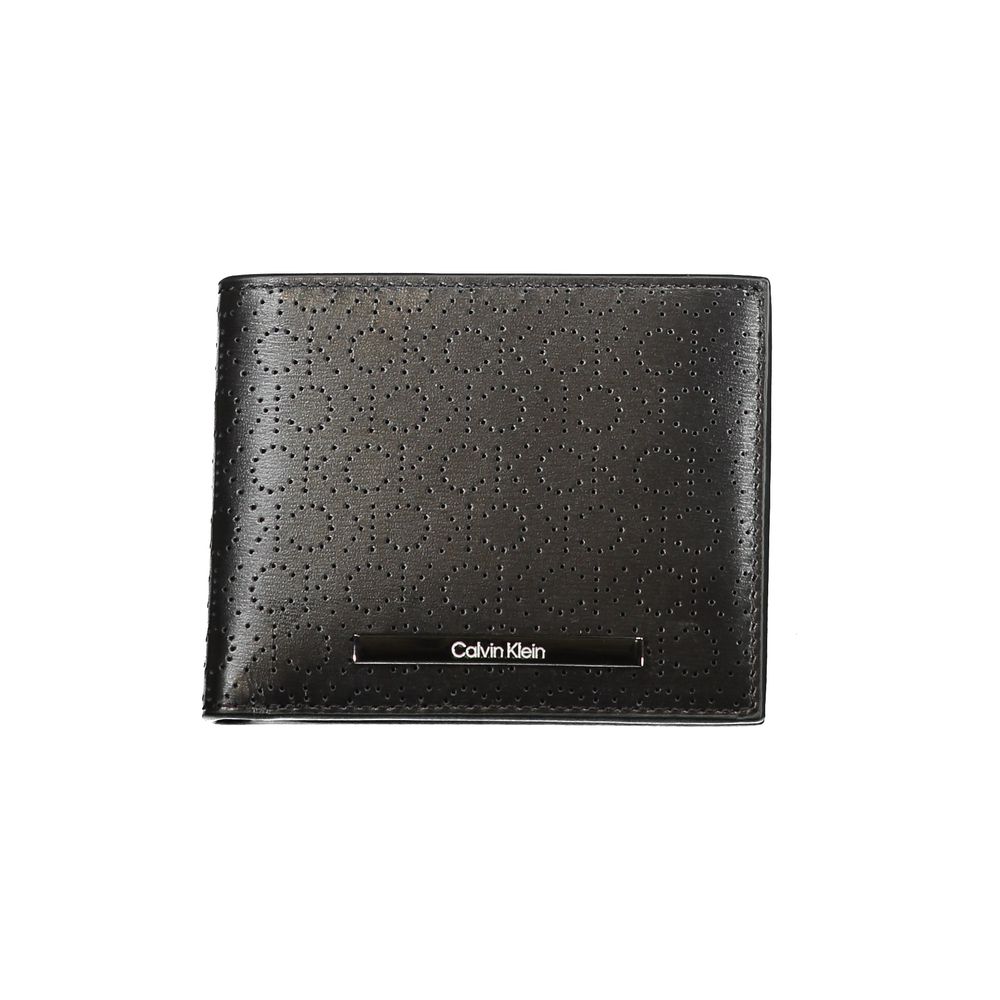 Calvin Klein Black Leather Wallet Calvin Klein Dark Slate Gray