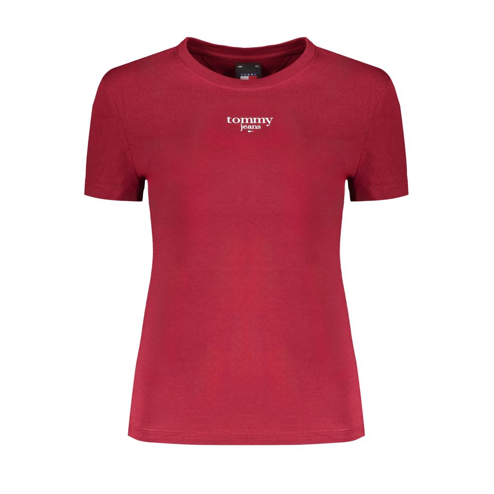 Tommy Hilfiger Red Cotton Tops & T-Shirt Tommy Hilfiger Brown