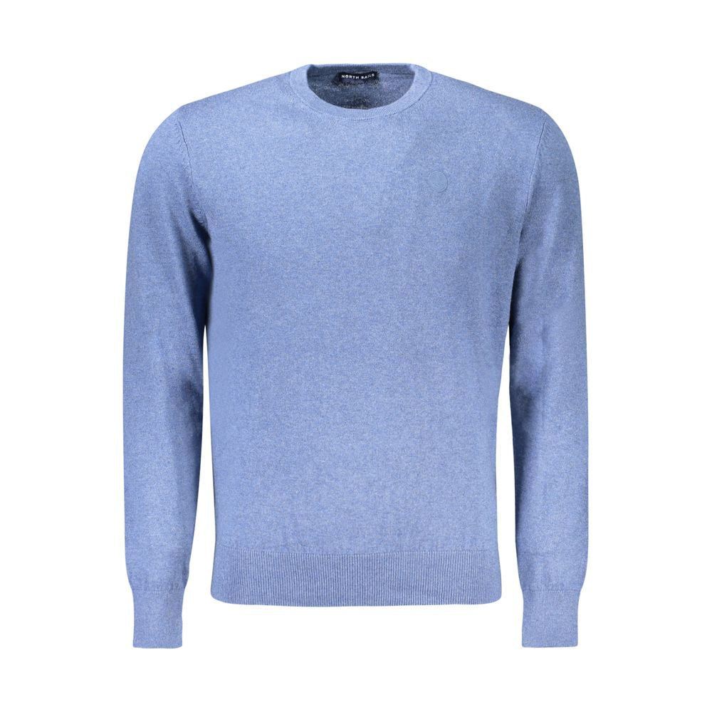 North Sails Blue Cotton Men Sweater North Sails Dark Gray