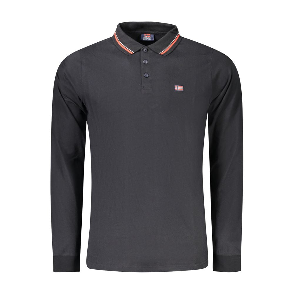 Norway 1963 Black Cotton Men Polo Shirt Norway 1963 Dark Slate Gray