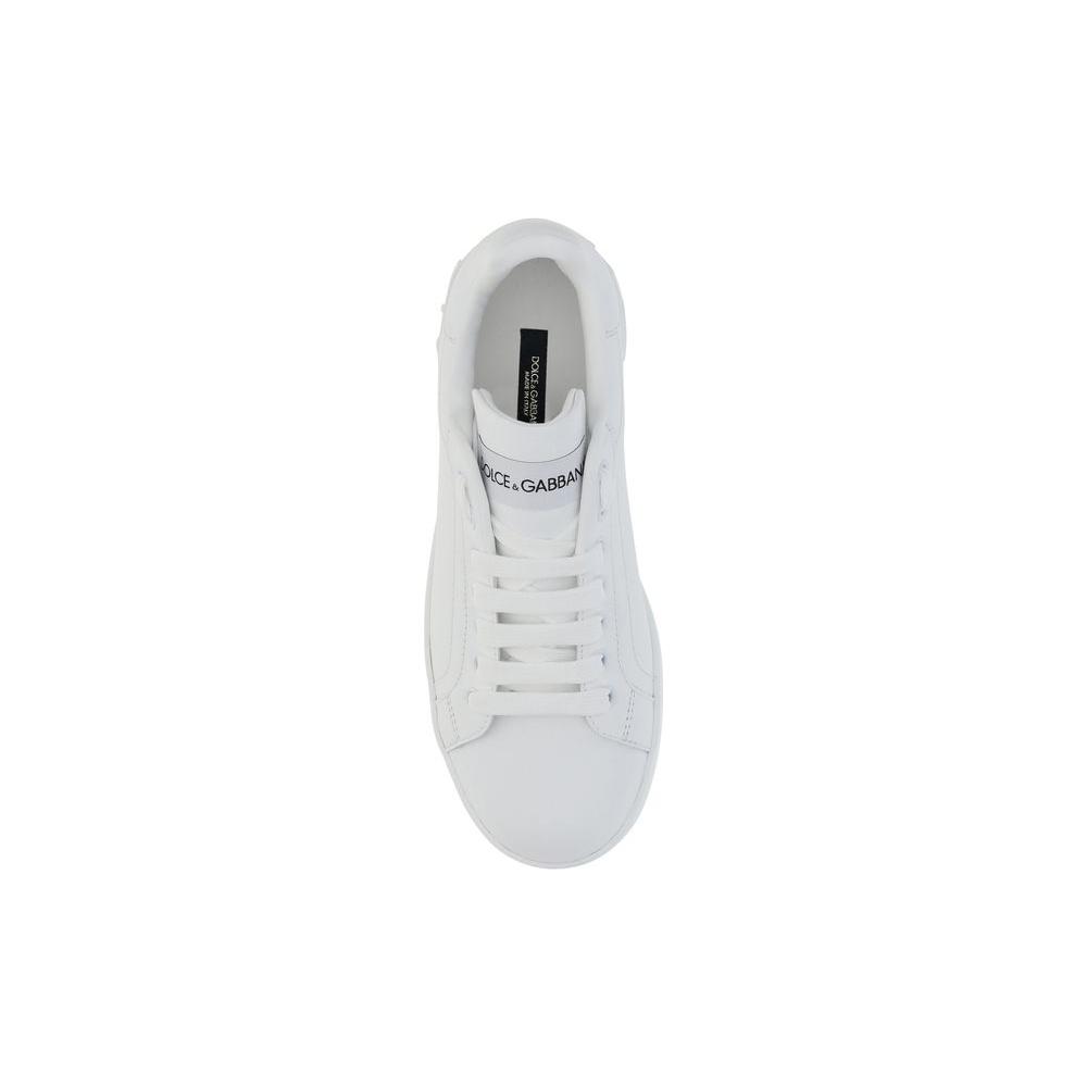 Dolce & Gabbana Leather Sneakers Dolce & Gabbana Light Gray