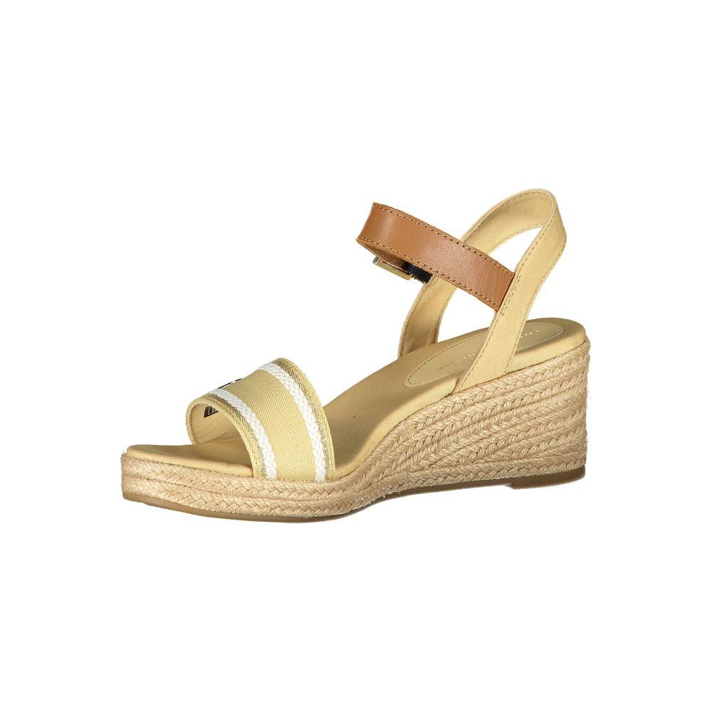 Tommy Hilfiger Beige Polyester Sandal Tommy Hilfiger Tan