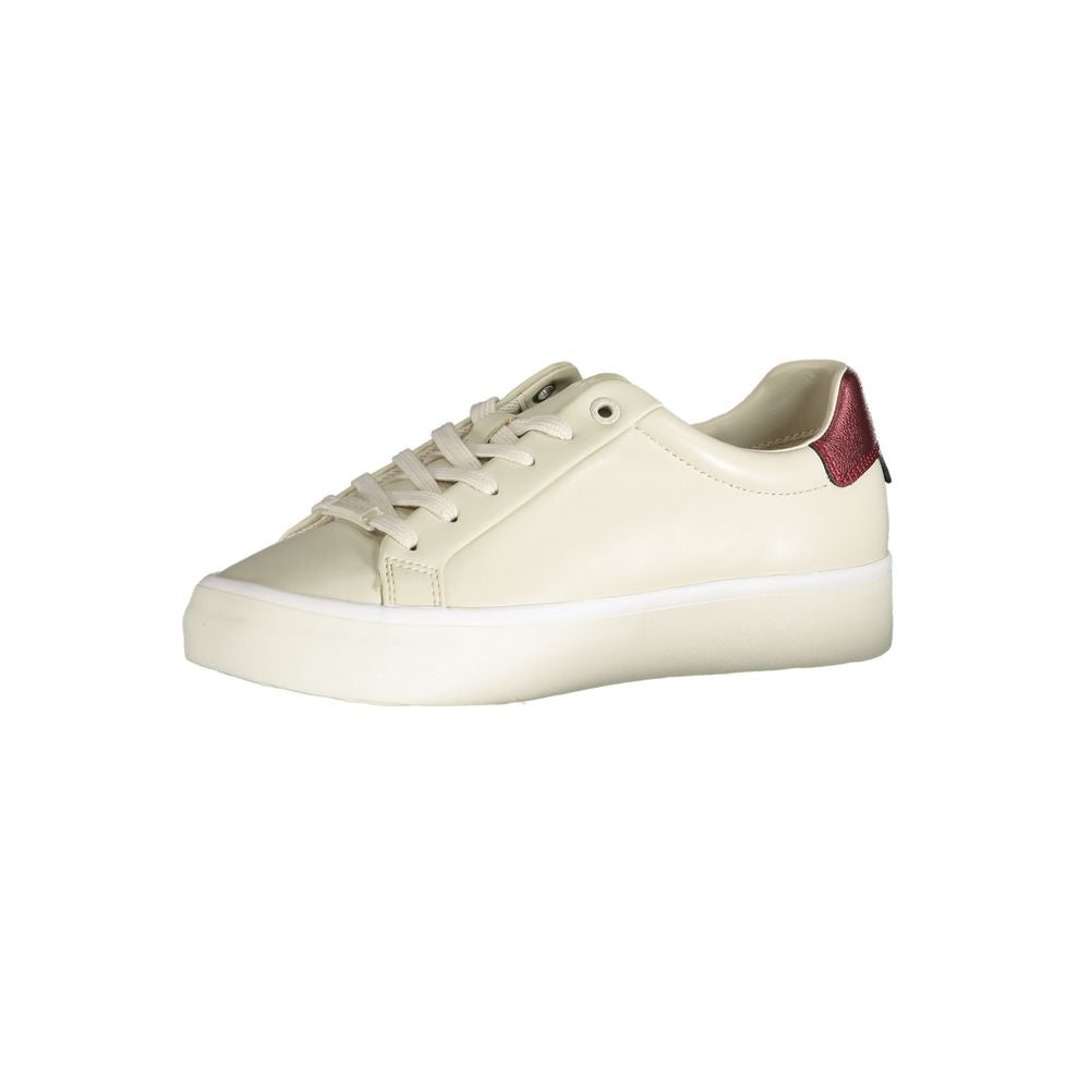 Calvin Klein Beige Polyester Sneaker Calvin Klein Light Gray
