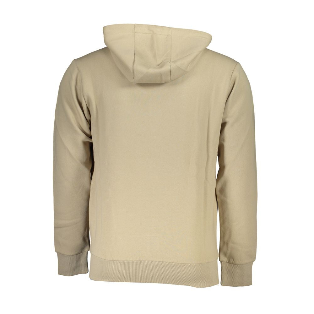 U.S. Grand Polo Chic Beige Hooded Zip Sweater U.S. Grand Polo Tan