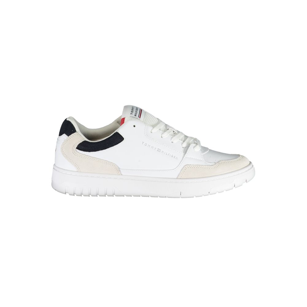 Tommy Hilfiger White Polyethylene Men Sneaker Tommy Hilfiger Lavender