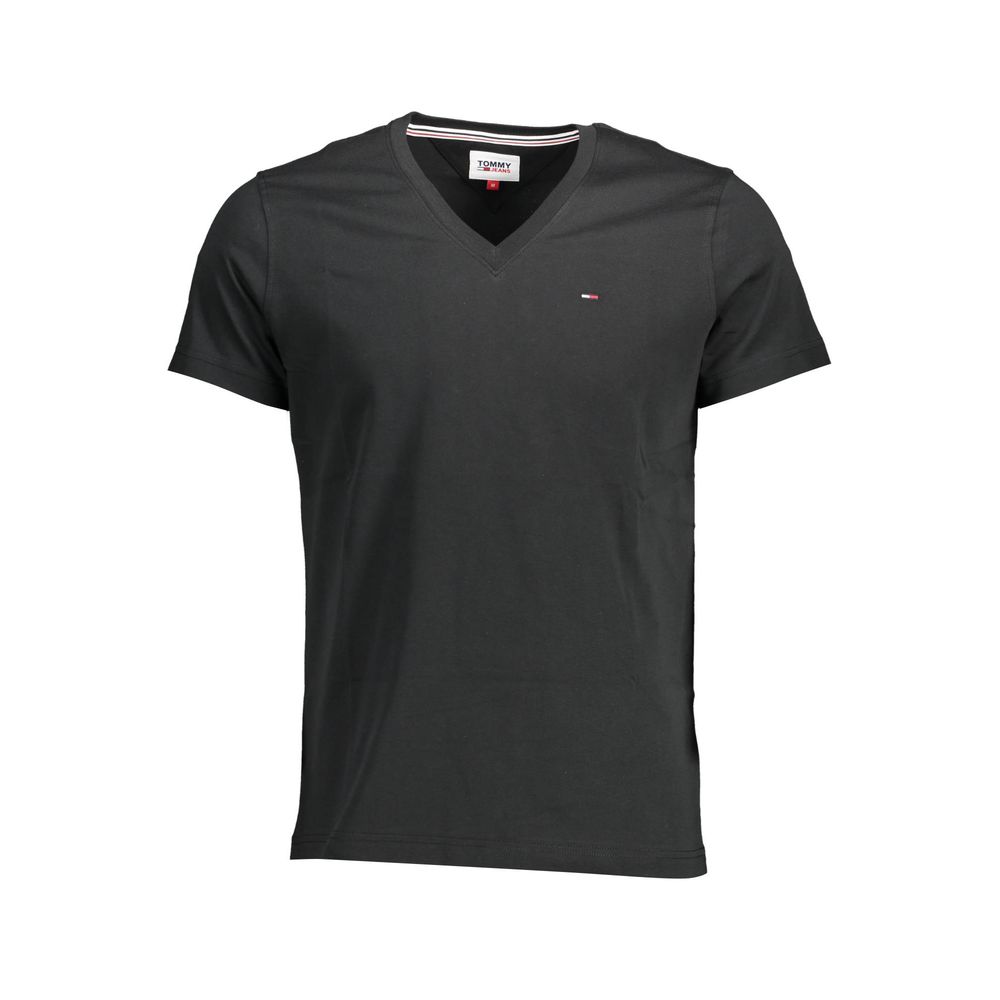 Tommy Hilfiger Black Cotton T-Shirt Tommy Hilfiger Dark Slate Gray