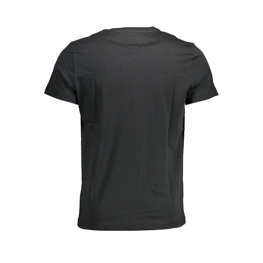 Tommy Hilfiger Black Cotton T-Shirt Tommy Hilfiger Dark Slate Gray