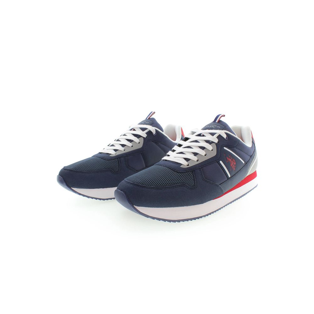 U.S. POLO ASSN. Blue Polyester Men Sneaker U.S. POLO ASSN. Antique White