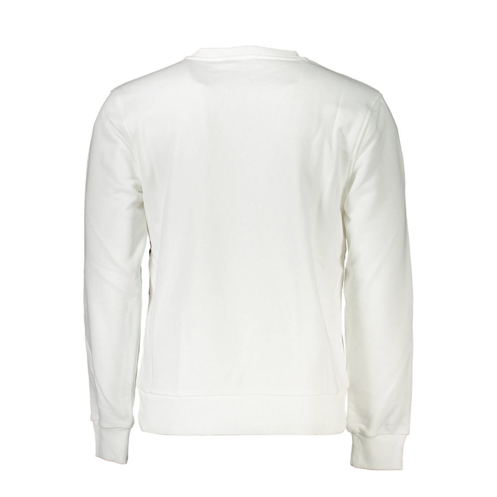 Cavalli Class White Cotton Men Sweater Cavalli Class Beige
