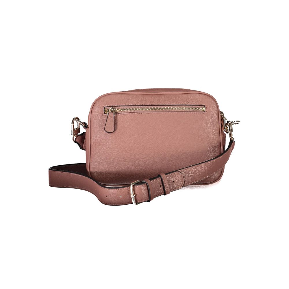 Guess Jeans Pink Polyethylene Handbag Guess Jeans Rosy Brown