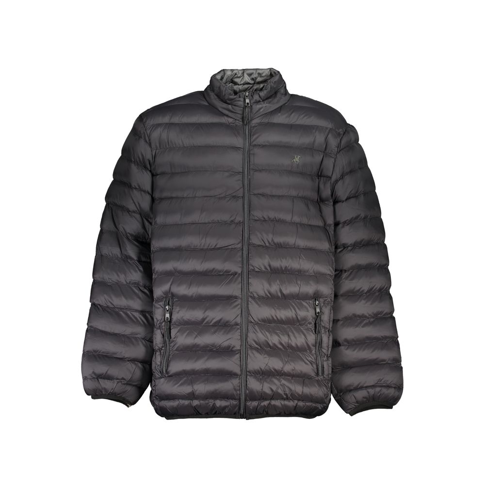 U.S. Grand Polo Black Polyester Jacket U.S. Grand Polo Dark Slate Gray