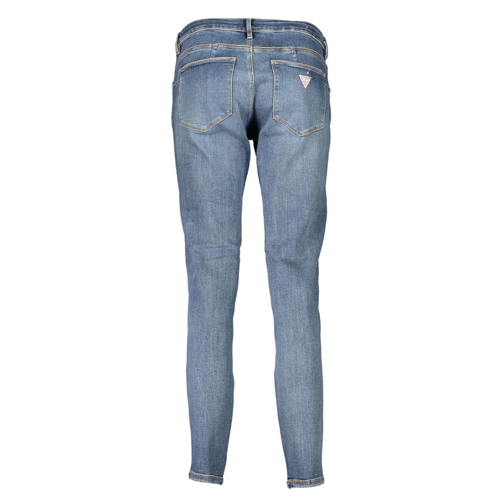 Guess Jeans Blue Cotton Jeans & Pant Guess Jeans Slate Gray