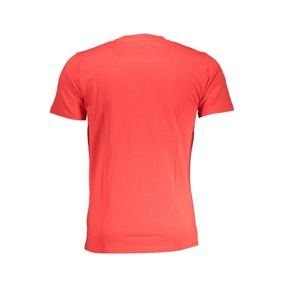 Cavalli Class Red Cotton T-Shirt Cavalli Class Tomato