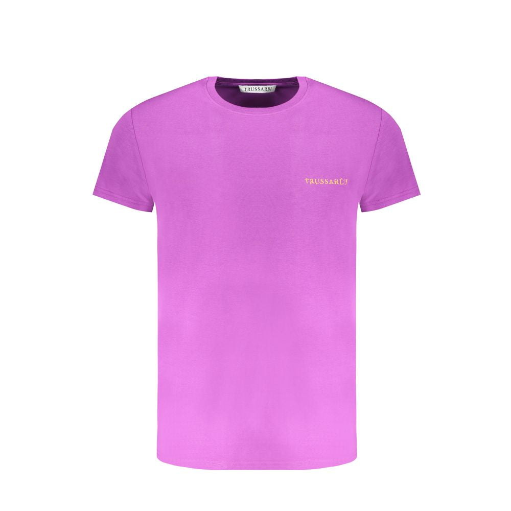 Trussardi Purple Cotton T-Shirt Trussardi Orchid