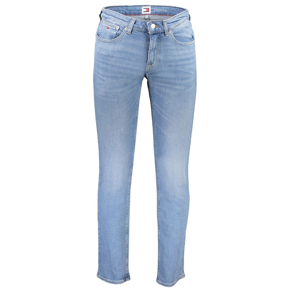 Tommy Hilfiger Light Blue Cotton Jeans & Pant Tommy Hilfiger Dark Gray