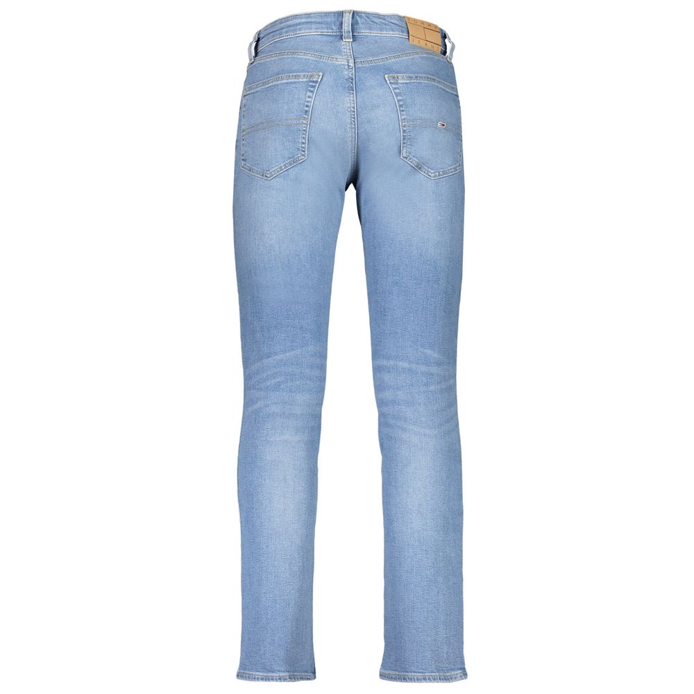 Tommy Hilfiger Light Blue Cotton Jeans & Pant Tommy Hilfiger Dark Gray