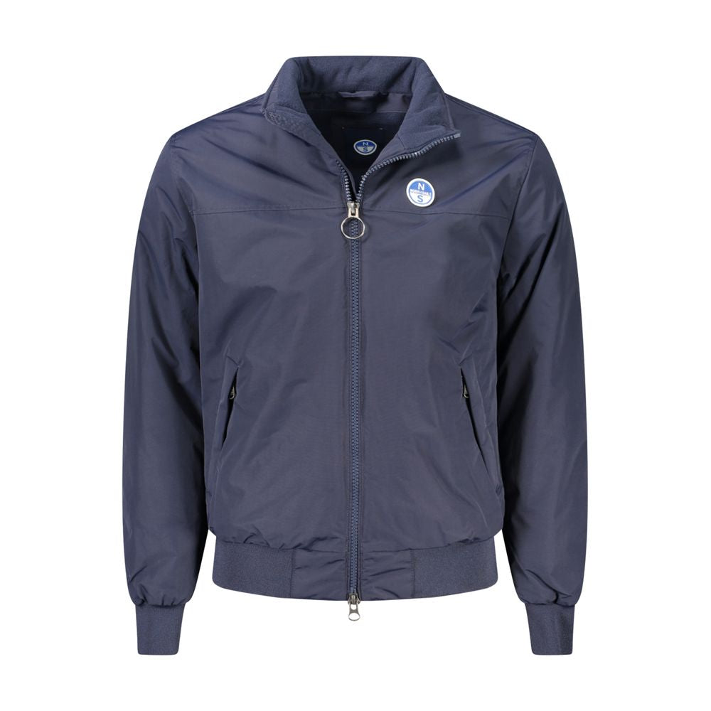 North Sails Blue Polyamide Men Jacket North Sails Dark Slate Gray