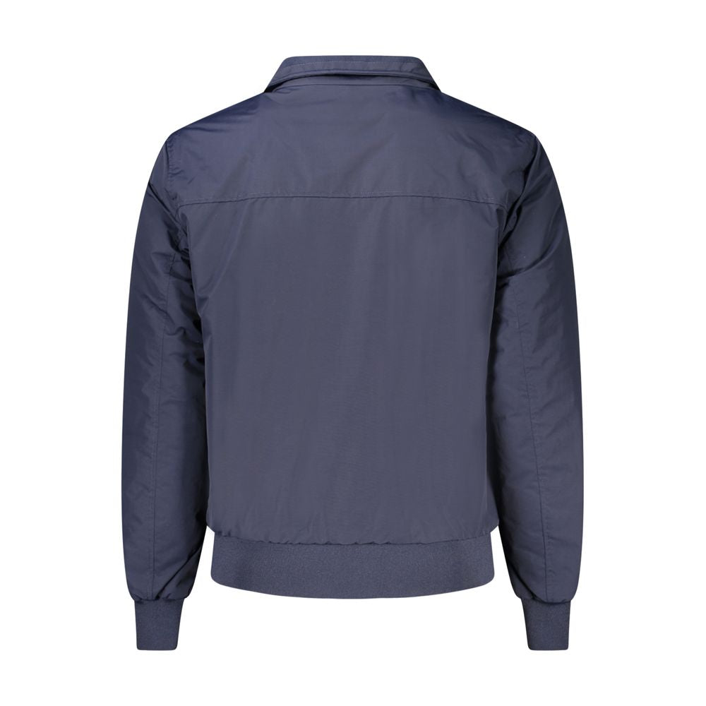 North Sails Blue Polyamide Men Jacket North Sails Dark Slate Gray
