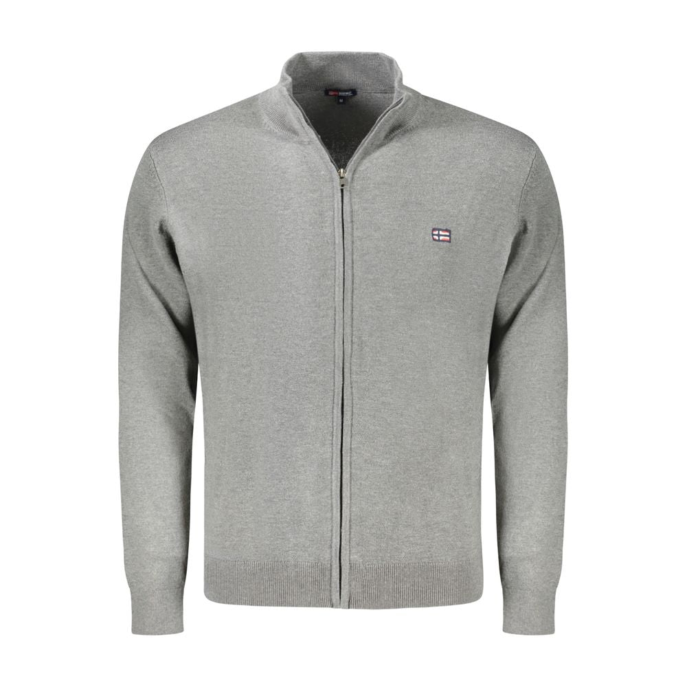 Norway 1963 Gray Polyamide Men Cardigan Norway 1963 Dark Gray