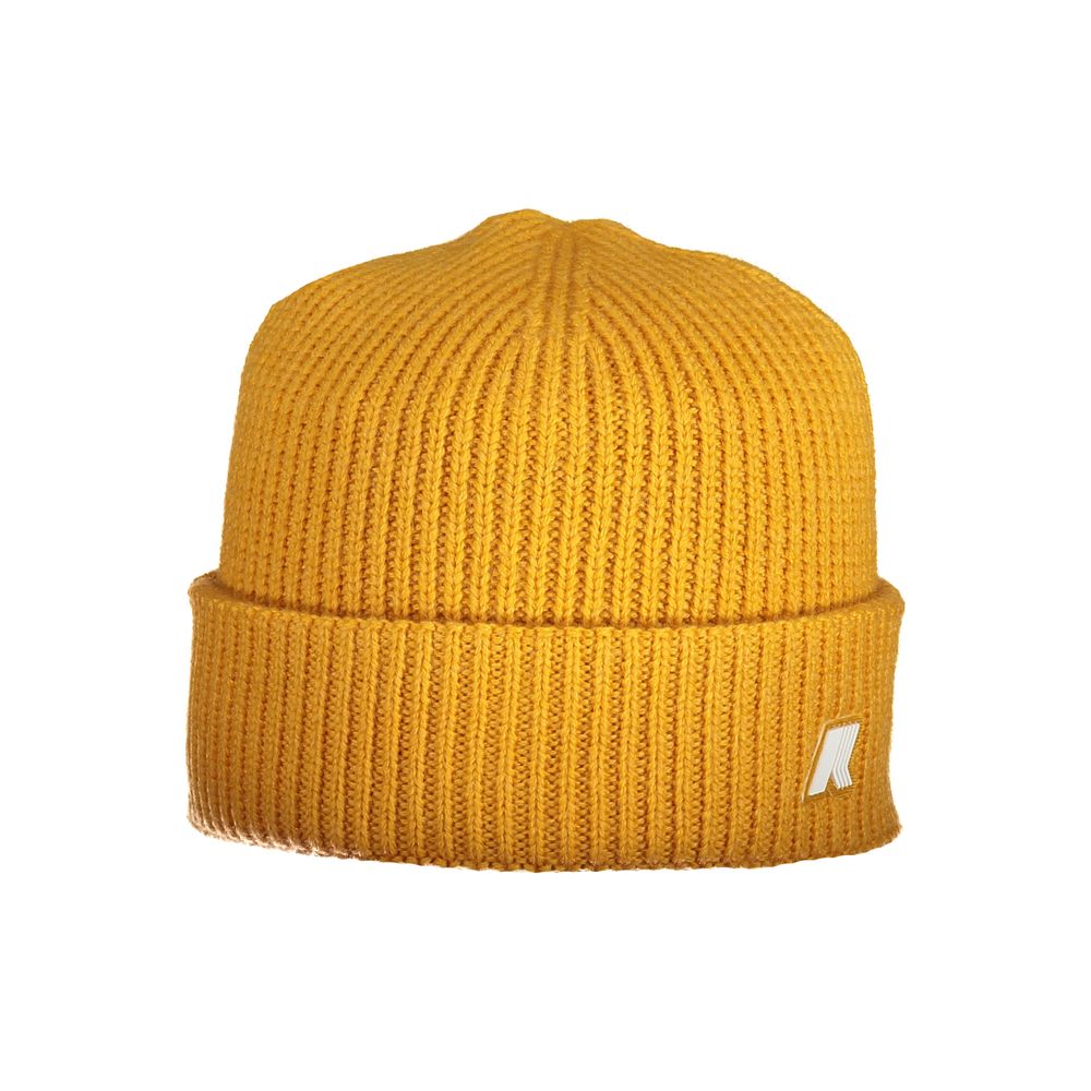 K-WAY Yellow Wool Men Cap K-WAY Goldenrod