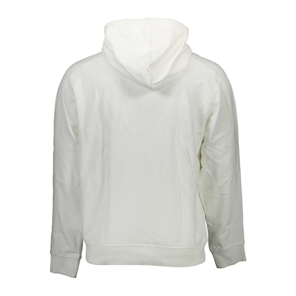 Calvin Klein White Cotton Men Sweater Calvin Klein Light Gray