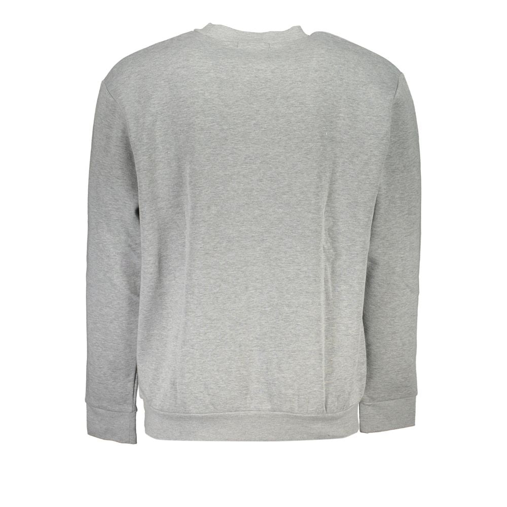 Cavalli Class Elegant Gray Crew Neck Designer Sweatshirt Cavalli Class Dark Gray