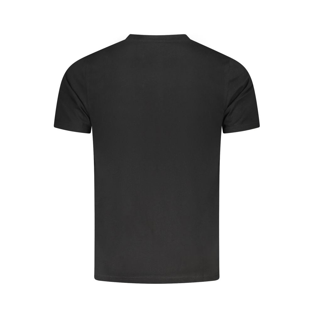 Cavalli Class Black Cotton T-Shirt Cavalli Class Dark Slate Gray